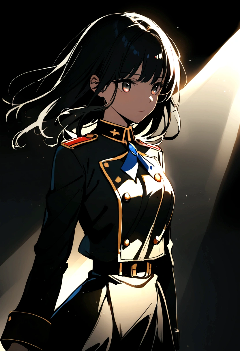 A girl in uniform
