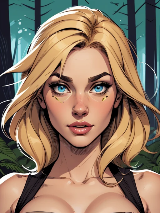 Character style Cartoon style digital illustration GTA style female style beautiful breasts symmetrical medium breasts Fiona with war marks Cartoon image of a woman .Illustrates??cartoon style, cartoon art style, cartoon art style, digital illustration style, atompunk style highly detailed character design, courage detailed digital art, Forest Fan Art, Portrait Character Design, beautiful digital illustration, high-quality portrait, comic book art, young woman with beautiful hair . Eyelined eyes Medium large bust and wonderful sexy clothes.