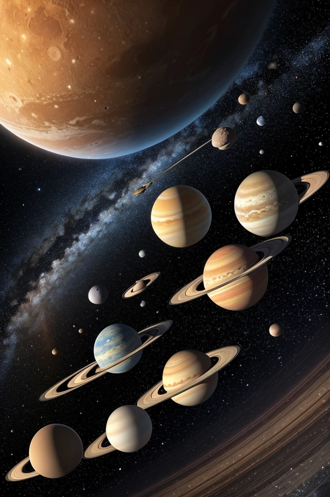 An image of the solar system,quality 9.