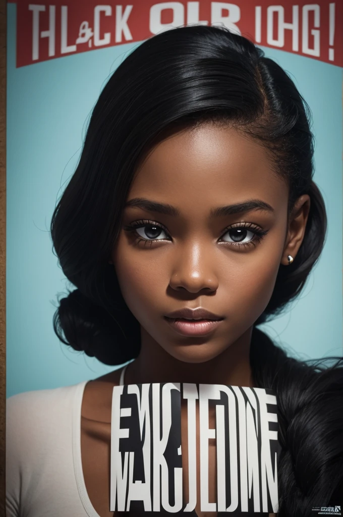 Black woman in poster