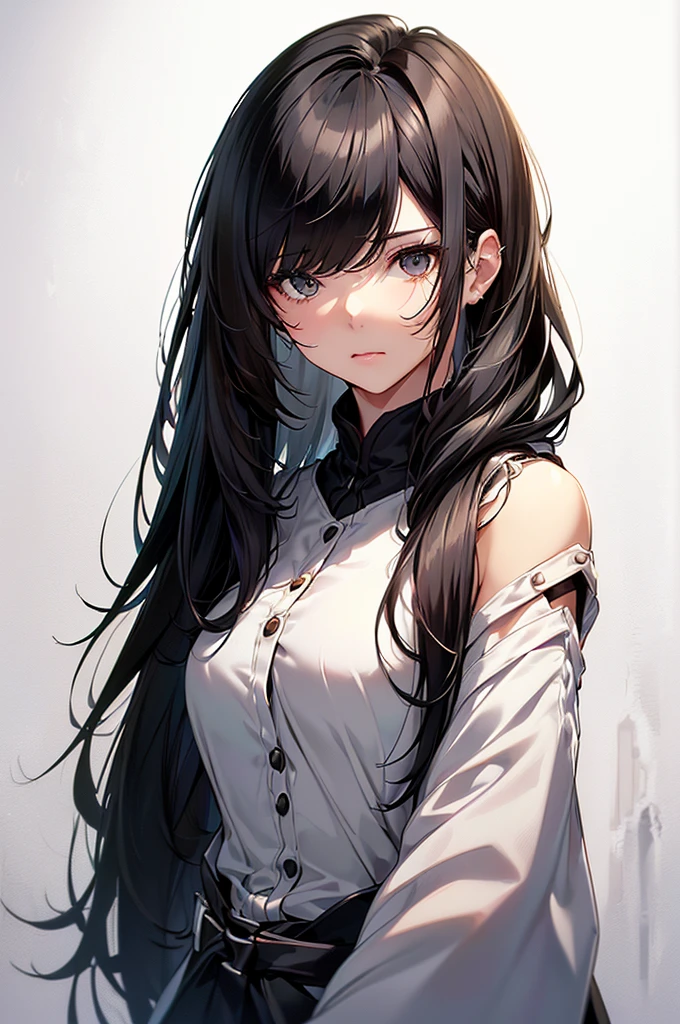 (Highest quality, 8K, oil, Tabletop:1.2), Super detailed, (Realistic, Realistic:1.37), (((Bust Shot)))、(((Black Hair)))、(((Upper Body Shot)))、、 (((Black Hairの)))、(((Semi-long hair)))、((( White Background)))、(((Girly Hairstyles)))、(((In front of a white wall)))、(((A melancholic look)))、(((There&#39;s nothing on my head)))、(((Impatient)))、(((I clench my fist in front of my mouth)))((nsfw))(((()))(((infant)))((Lolita))(na