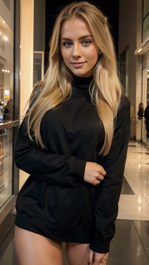 Kiara Hunter Blonde woman, posing stand modeling, with dark black casual outfit design, mall, with Skyblue eyes and long hair, sexy smile, Beautiful blonde woman, Beautiful blonde girl, a beautiful blonde, blonde beautiful young woman, Portrait of Nicole Aniston , cute female model, blonde woman, blonde and attractive features, Sexy girl with long blonde hair, Beautiful blonde hair, blonde goddess, beautiful woman, Young blonde woman, Swedish blonde woman, mall, night.