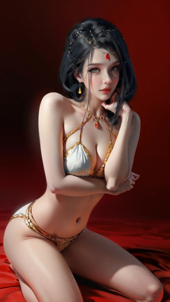 by Wlop,(Masterpiece),(Highest quality:1.4), (Highest Detailed:1.3), (8k very detailed CG unit wallpaper), **high detailed water color potrait, stunning body of savitha bhabhi,body like angela white, big bright eyes,  , glowing tattoos across chest and arms , pale skin ,adorned with eye-catching curves ,breathtaking beauty accentuated by their dazzlingly, dynamic pose, Glamorous,High Fantasy, Hyperrealism ensembles and hint of softness around her navel,depicted in an intricate and highly detailed, with elegant lighting and smooth focus, beautiful  colors, pencil sketches,  Amazing details, One character,photo Realistic,Beautiful composition,perfect female body, (Rendered in ultra-high definition, (UHD) resolution 8K:1.4), perfect beautiful body, nfsw
