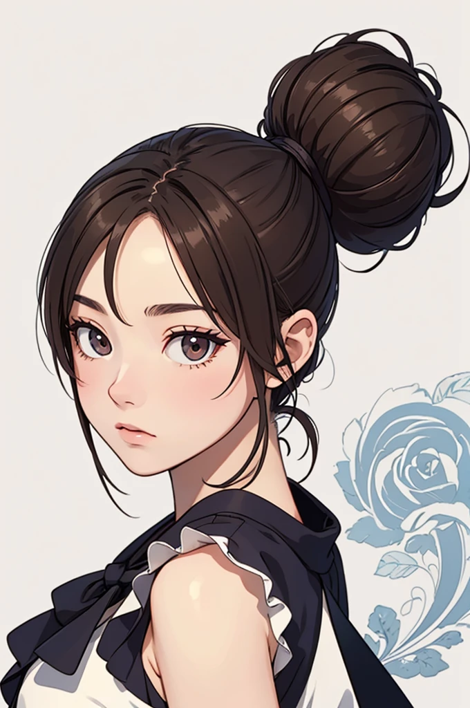 (((masterpiece, best quality, ultra highres, 1 girl, solo, no background))), super detailed skin and face and eyes and finger, beautiful japanese woman, small breasts:1.5, skinny, light brown hair, white background, very short pixie hair, (an illustration of girl), Knee shot, Generate with illustrations, Various expressions, Various poses,  outline, anime, casual fashion,