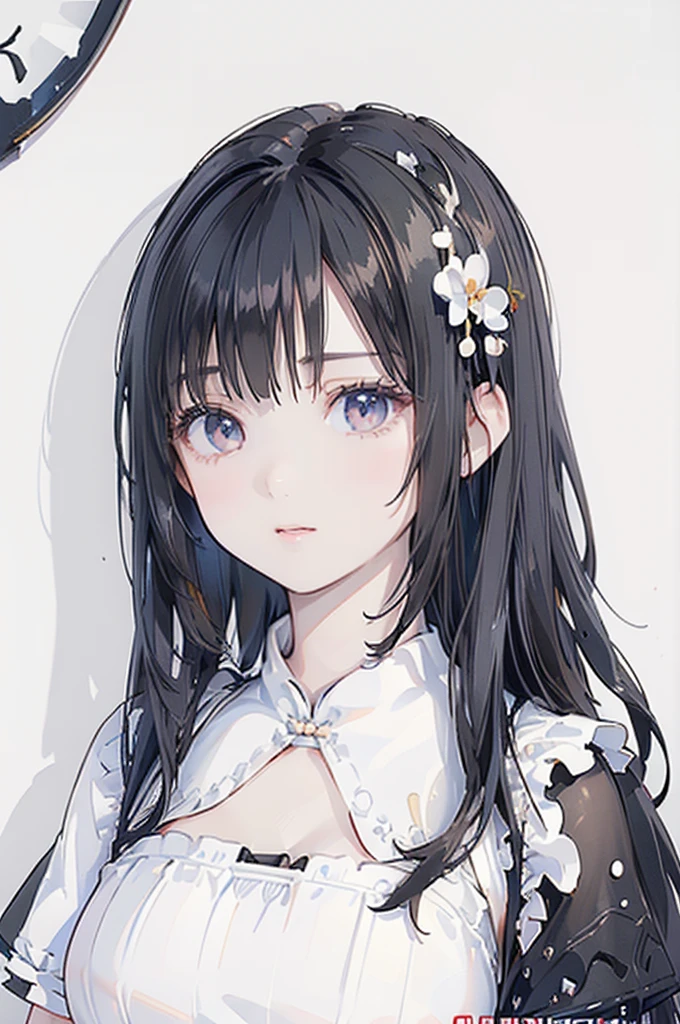 (Highest quality, 8K, oil, Tabletop:1.2), Super detailed, (Realistic, Realistic:1.37), (((Bust Shot)))、(((Black Hair)))、(((Upper Body Shot)))、(((In front of a white wall)))、(((A melancholic look)))、((nsfw))((((5 )))(((infant)))ta))(naked)