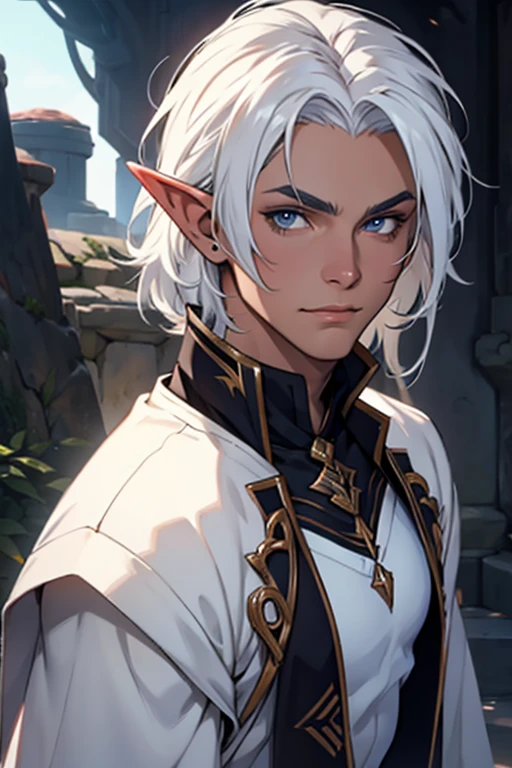 dark elf with white hair, de 18 anos