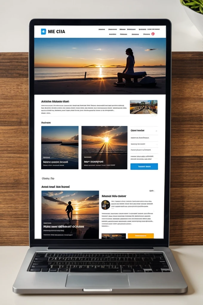 Main page for social media
