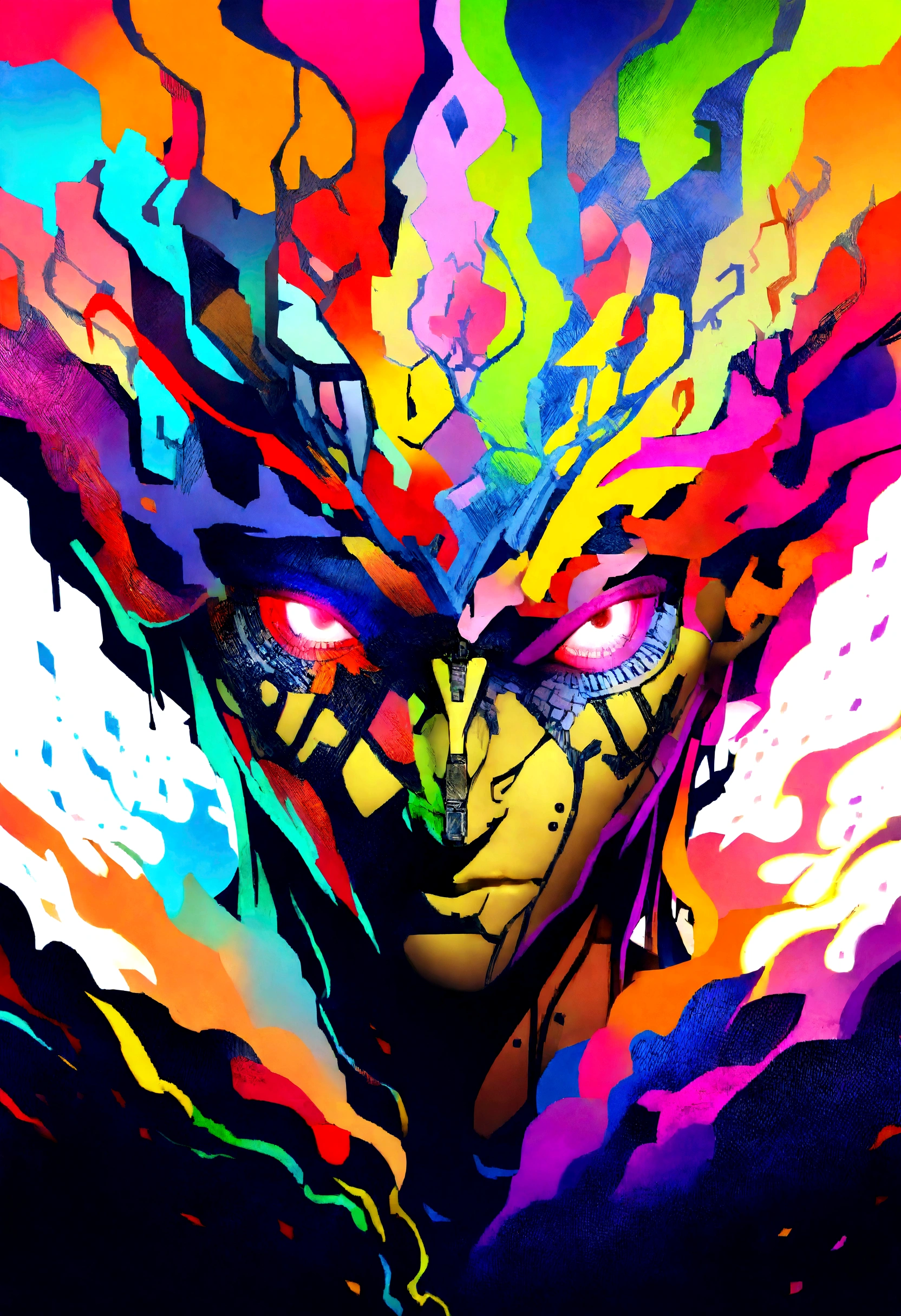 masterpiece, cyborg, The body is glamorous、, Wearing a hood, Shrouded in shadow,Wear an aura , Positano colours, Completely in frame, whole body, Emits electrical energy, whole body, Beautiful girl in beautiful anime waifu style, Ultra-detailed CG paintings, Luminism, Art by Kahn Griffith and Vadim Kashin Concept Art, 8Kresolution, 16kresolution、Fractal isometric details、 Bioluminescence , complicatedly detailed , Cinematic, trending on art station Isometric Centered hyper Realistic cover photo awesome full color, Grainy, Realistic, complicated, Hit definition , Cinematic, Bold, Vibrant, amazing, Super high quality model、Being pelted by rain in the dark、Controlling Lightning、Red eyes、The overall color scheme is based on white and blue.、Realistic