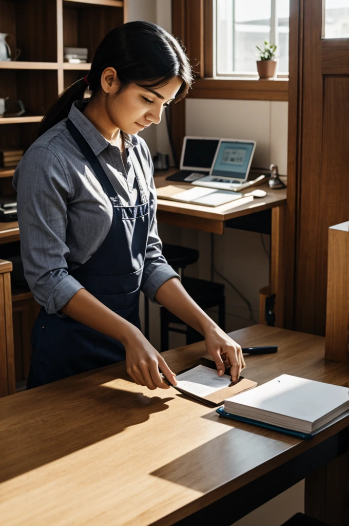 person working
