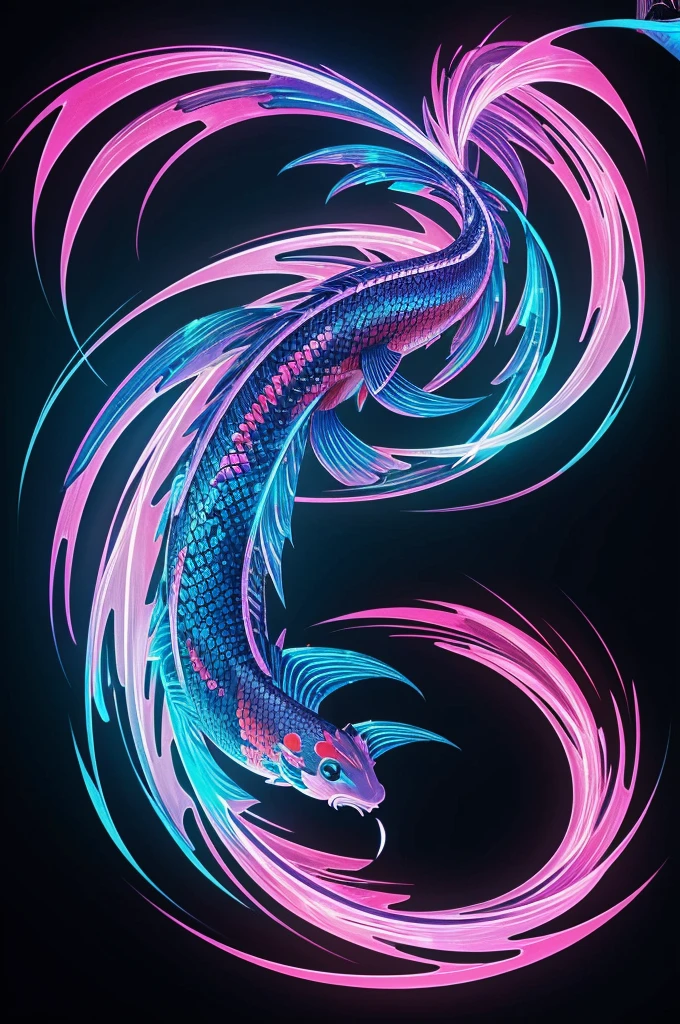 Name: Cyber-Koi
Description: Cyber-Koi is a unique NFT mascot symbolizing protection and prosperity in the world of cryptocurrencies. It represents the digital version of the mythical Japanese koi fish, known for its ability to overcome obstacles and transform into a dragon. Cyber-Koi safeguards your digital wallet from cyber threats and brings good fortune to your investments.
Appearance: Cyber-Koi is designed in a futuristic style with cyberpunk elements. Its body is covered with holographic pixel scales, shimmering in all the colors of the rainbow. Cyber-Koi's eyes glow with neon light, and its fins resemble dragon wings, symbolizing its transformation and strength.