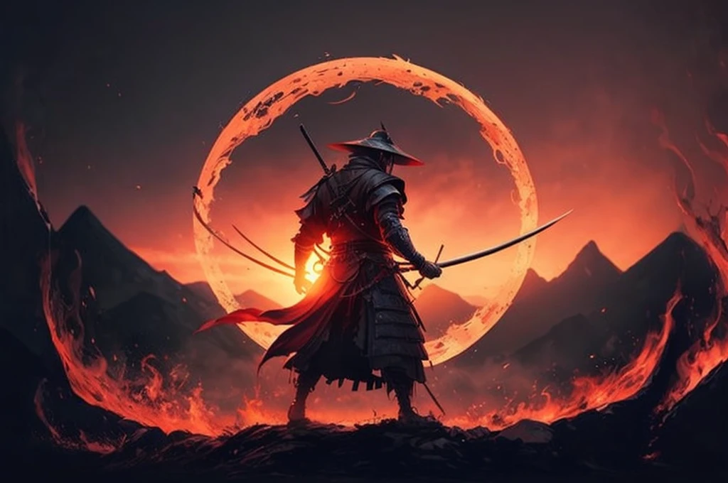 Place this samurai in an apocalyptic scenario