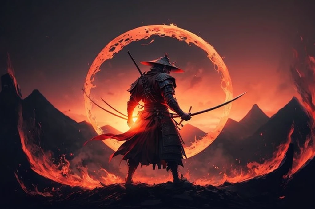 Place this samurai in an apocalyptic scenario