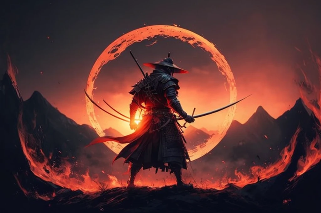 Place this samurai in an apocalyptic scenario