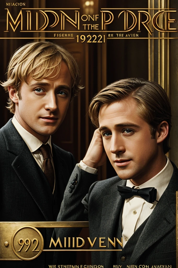 Cover of the film Midnight in Paris by Woody Allen but set in 1920 and instead of Owen Wilson Ryan Gosling as the protagonist