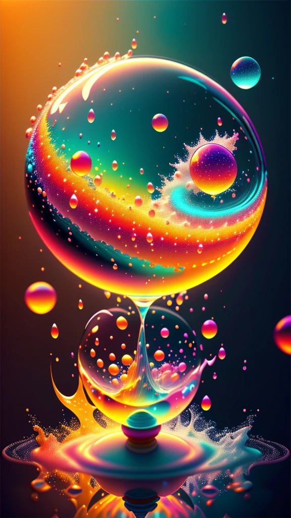 Art by Alberto Severo, Agregar muchos efectos de Dripping y splash multicolores) ,Arafed image of a glowing sphere with water splashing, ball brillante, Colorful Octane Rendering, Crystal Ball, Plasma Balloon, Crystal Ball, Cinema 4D Rendering Color, Magical glowing sphere floating in the air, ball de vidrio, Translucent sphere, ball brillante, ball, Particles of light, AMOLED Wallpapers, Brillante Neon Vray, Greg Rutkowski. Octane Rendering (Art by Alberto Severo,Hay una bola de colores flotando y salpicando agua muchas splash y Dripping muticolores, Super Rendered Octane Render, Rendered in Cinema 4D, Rendered with Cinema4D, Made with Octane Render, Colorful Octane Rendering, Rendering with Octane Rendering, Global Illumination. Visual Effects, Octane Rendering 32K Rendering, Rendered with Cinema 4D Octane, Incredible Octane Rendering, Realistic Octane Rendering Close-up fantasy with water magic, motion, splash, Dripping, (Close-up view ) , Cinematography Lighting, Colorful LED light effect underwater in a swimming pool, splash multicolores, Dripping multicolores, Art by Alberto Seveso, , Ultra-high resolution, Not blurry, texture, 3d, Movie Scenery