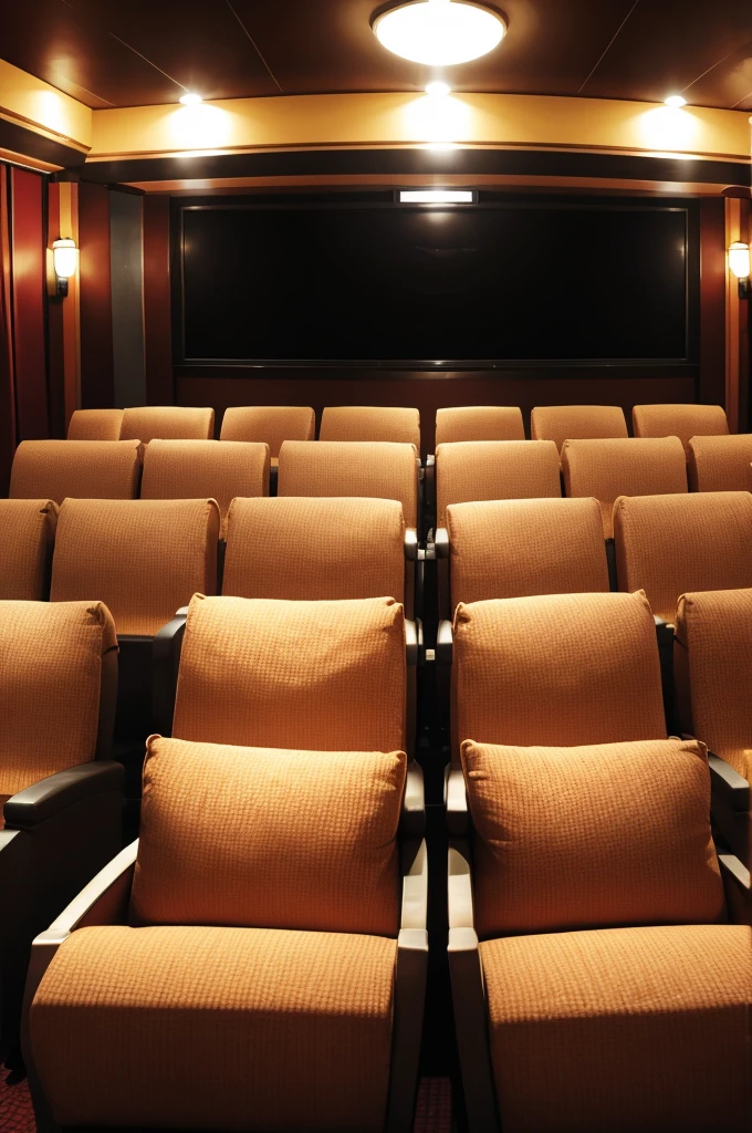 movie theater filled entirely with popcorn