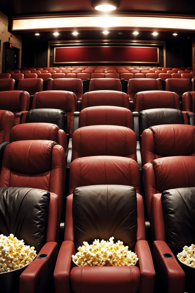 movie theater filled entirely with popcorn