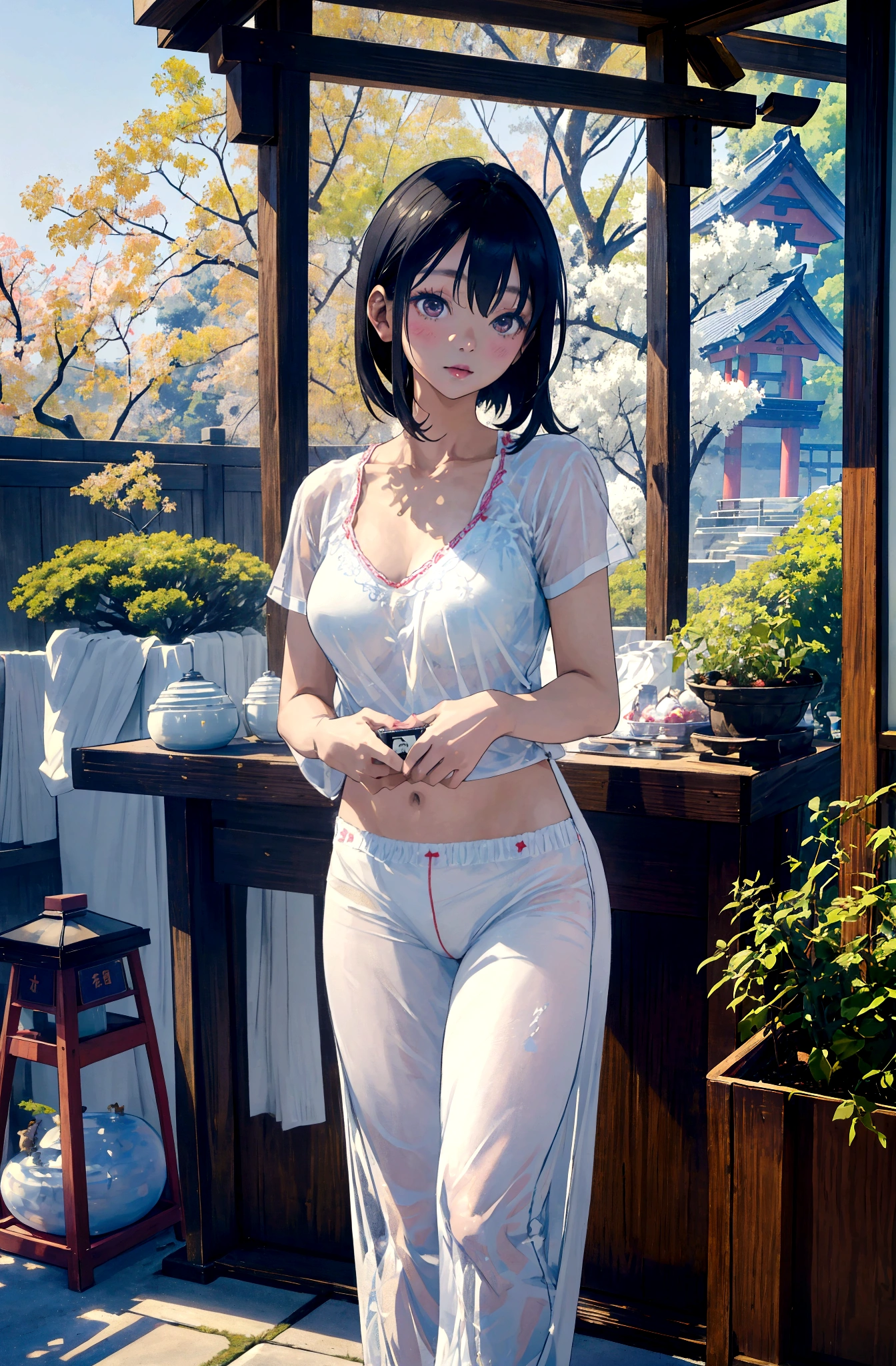 Asian woman around 50 wearing white underwear taking a photo, realistic Young Gravure Idol, Young and cute gravure idol, Young and skinny gravure idol, A sophisticated gravure idol, Young and sexy gravure idol, Yoshitomo Nara, Young Gravure Idol, Japanese Model, realistic sensual gravure idol, sakimichan, Japanese Goddess