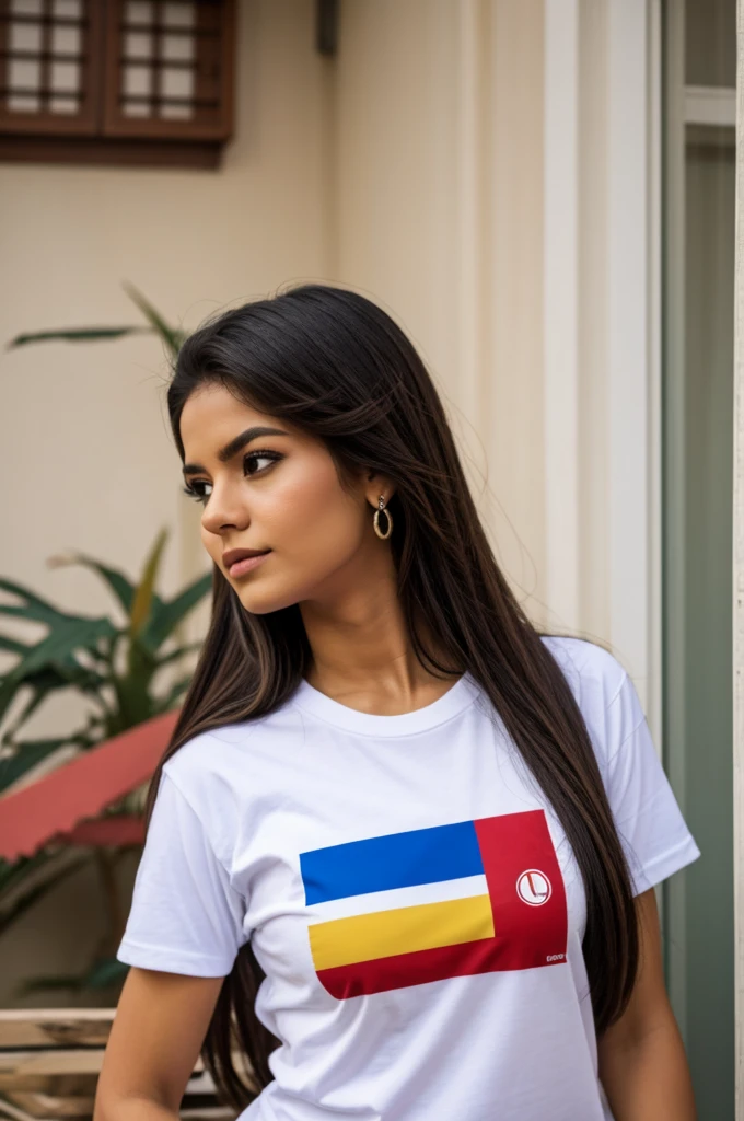 Karol g with the Peruvian t-shirt