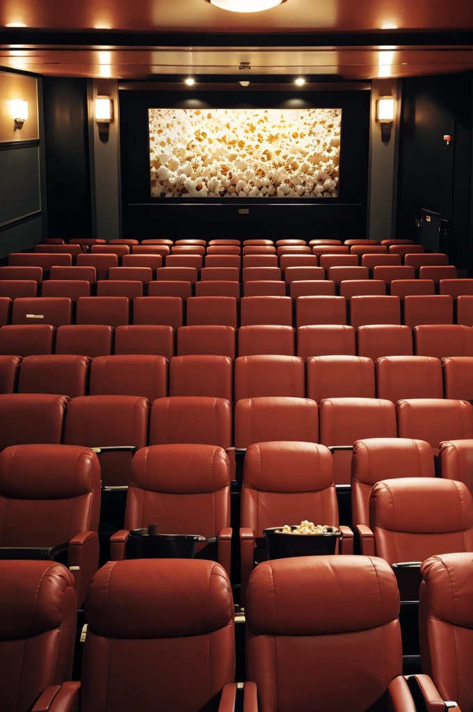movie theater filled entirely with popcorn