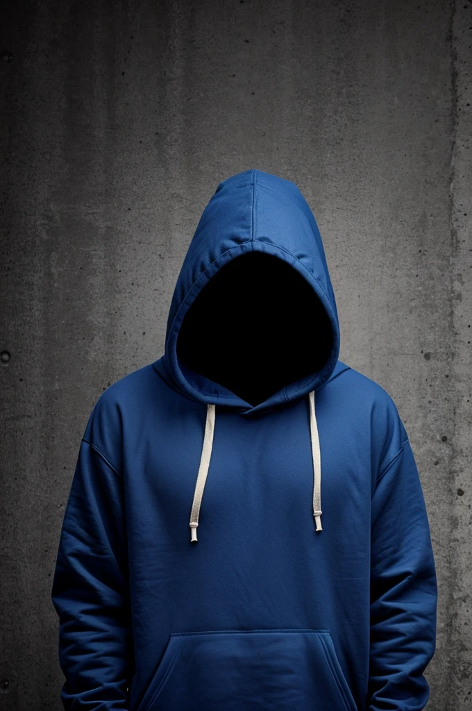 Mystery man, with hoodie without seeing the face, suspicious