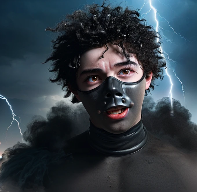 A boy covered in soot gets electrocuted by lightning in a comedy drama