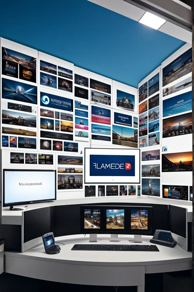 Images of multiplatforms and social networks, make it horizontal