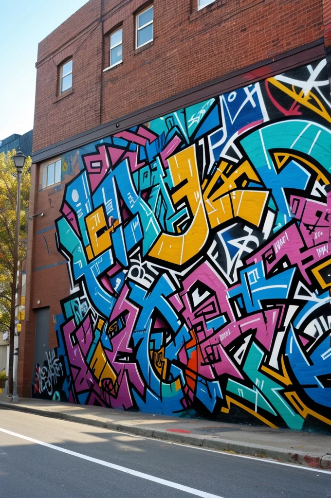 A drawing about the mural and graffiti