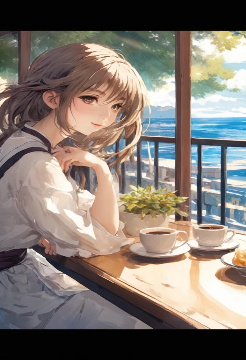 (RAW Photos, Highest quality), (Realistic, photo-Realistic:1.3),Highest quality,Very detailed,masterpiece,Super detailed,figure,One girl,upper_body,Dynamic Angle,world masterpiece theater,Messy_length_hair,Highest quality,Very detailed CG ユニティ 8k 壁紙,ink,wonderful,Cinema Lighting,lens_Flare, Dunhuang_style