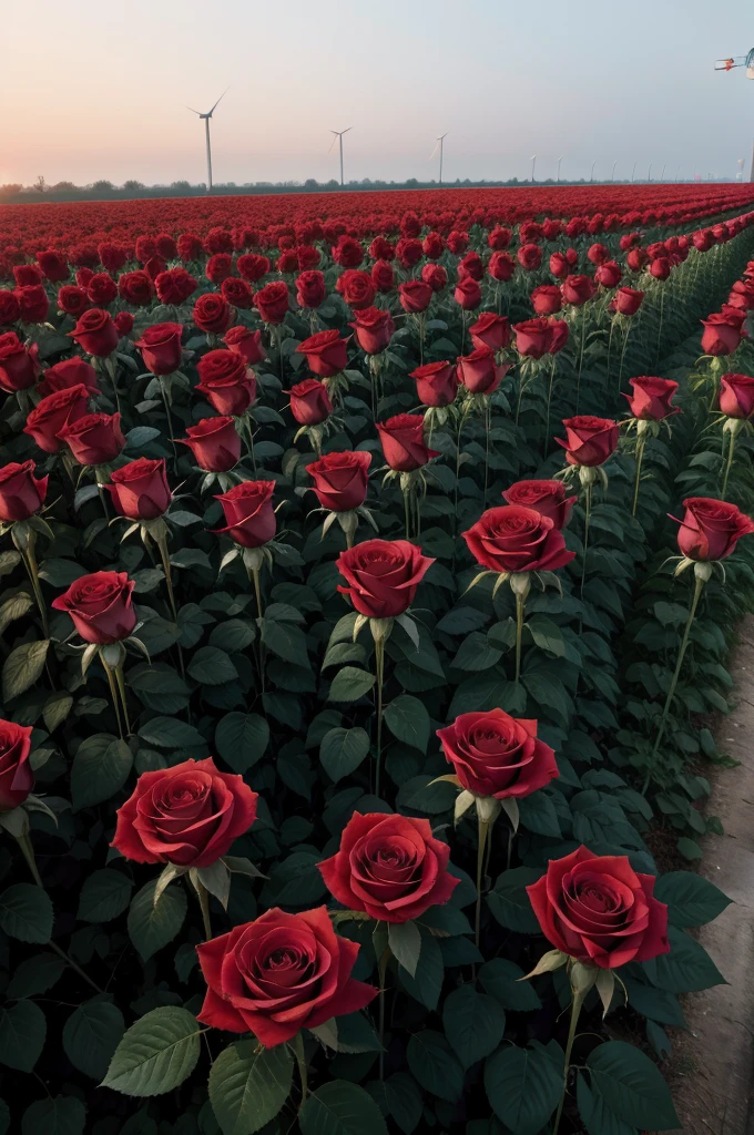 01 bunch of red roses in the wind, image with high resolution and better quality