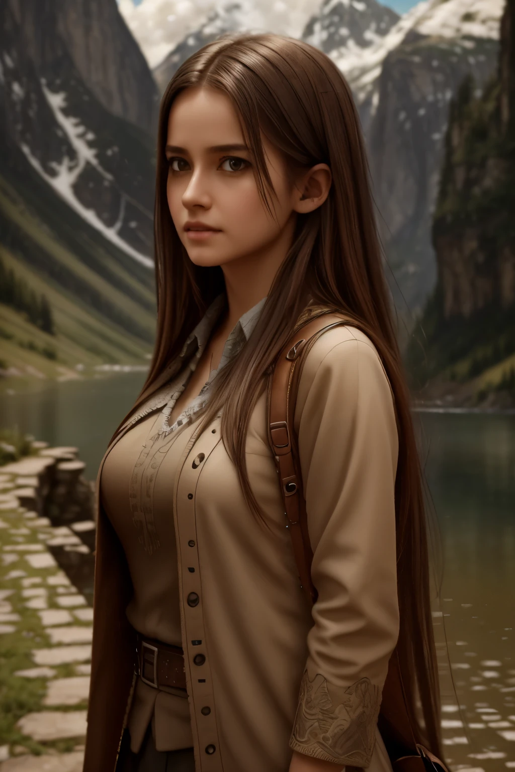 Masterpiece, best quality, high quality, extremely detailed CG unity 8k wallpaper, landscape, outdoor, sky, cloud, sky, no humans, mountain, landscape, water, tree, blue sky, waterfall, cliff, nature, lake, river , cloudy skies, award winning photography, bokeh, depth of field, HDR, bloom, chromatic aberration, photorealism, very detailed, trending on artstation, trending on CGsociety, intricate, high detail, dramatic, midjourney art