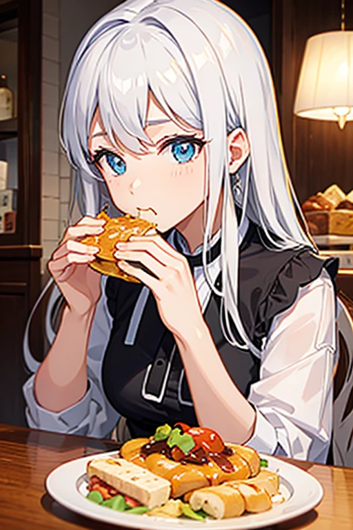 is eating