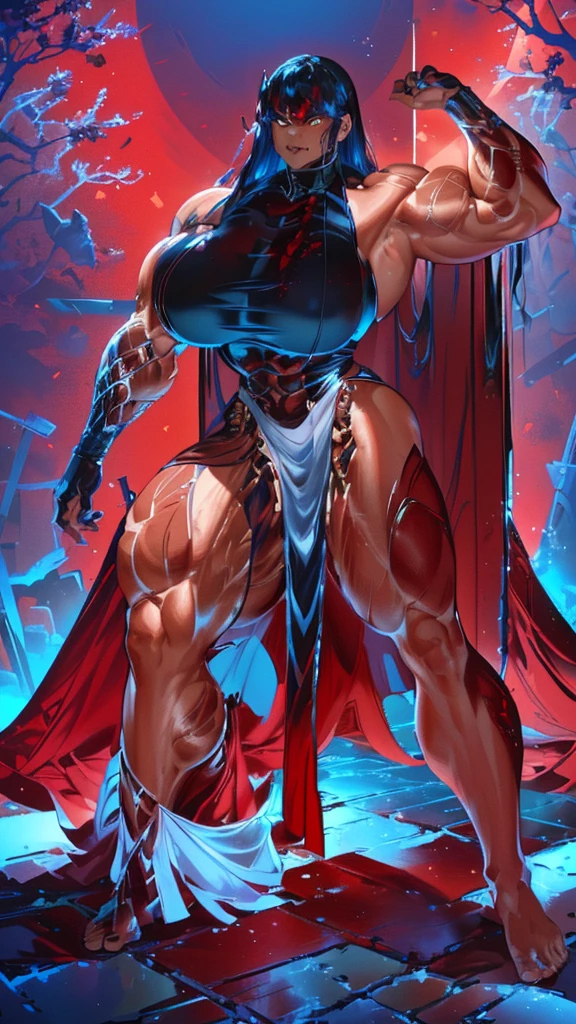 a close-up of a person with a body full of blood, muscular woman,strong blood body, muscular and scary, Full-body close-up, strong and imposing, muscular warrior women, fat ripped satanic creature, inspired by Rob Liefeld, a very beautiful berserker woman, Mark Brooks detailed, rossdraws e boris vallejo, fat ripped satan