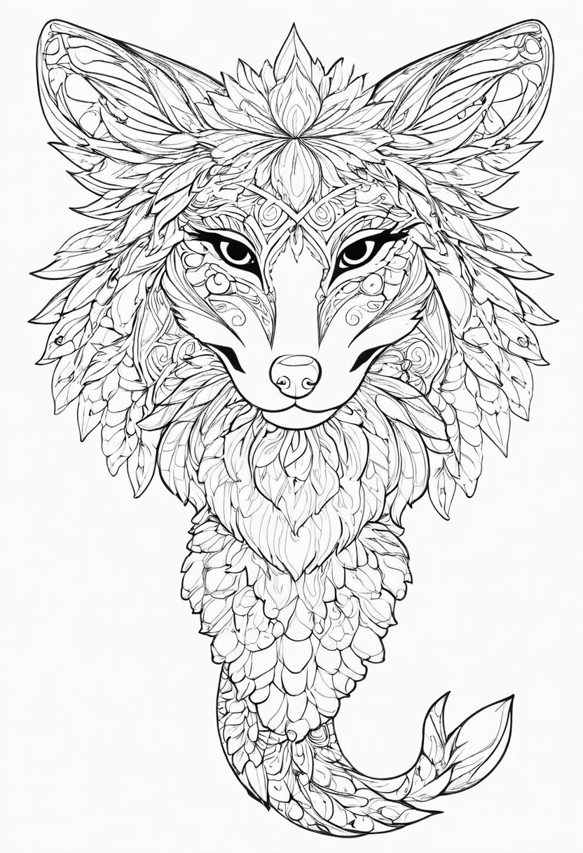 leave margin around the image, dejaar marjen de sangria in a coloring page with a random animal coloring in black and white, Coloring book outline, Detailed line art, clean coloring book page, stylized lines, art outline, detailed drawing in 4k, line art coloring page, detailed art, hyper Detailed line art, detailed digital drawing, Coloring Pages, coloring pages, extremely fine linear ink iamgen when centered