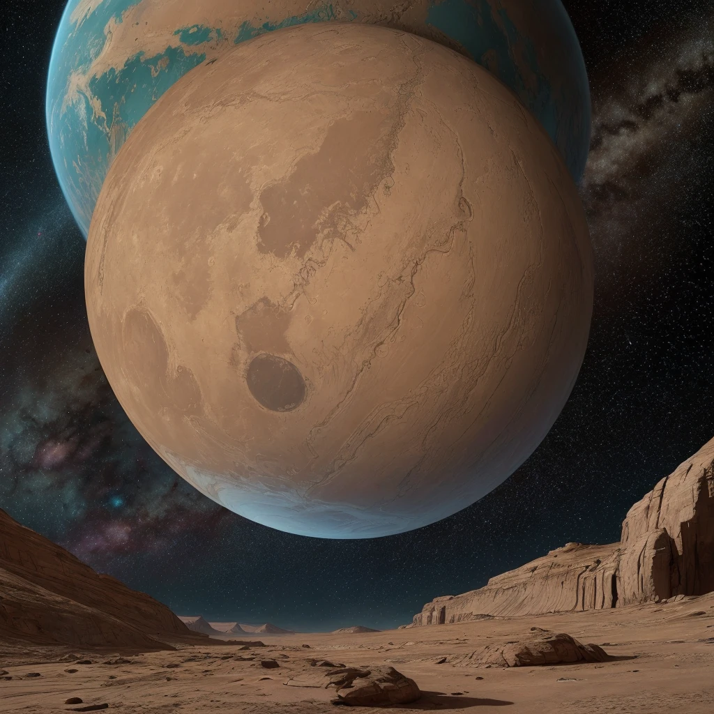 um desenho dthe earth Oca, the planet is warm with canyons, the planet, 🪔 🎨;🌞🌄, ARID PLANET, the earth, Teoria dthe earth Plana, planet arrakis, alien sedimentary scheme, terraformed mars, imbalanced mars. Rough, circular planet, concept drawing,