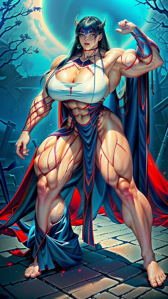 a close-up of a person with a body full of blood, muscular woman,strong blood body, muscular and scary, Full-body close-up, strong and imposing, muscular warrior women, fat ripped satanic creature, inspired by Rob Liefeld, a very beautiful berserker woman, Mark Brooks detailed, rossdraws e boris vallejo, fat ripped satan