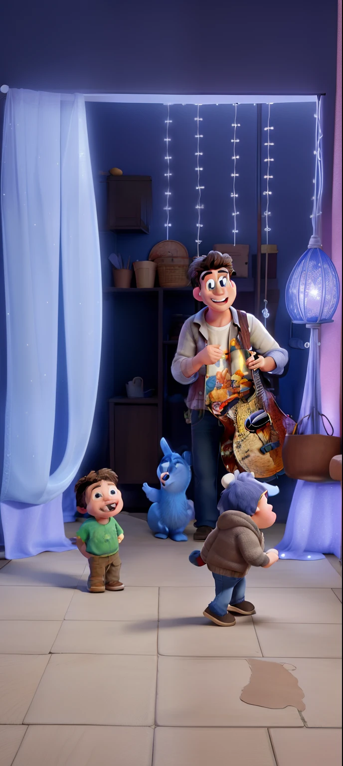 Replicate the photo in Disney Pixar style, in drawing