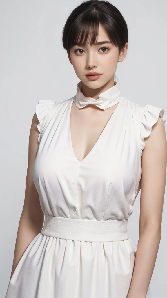 (((Clear White Background))),
yellow and black outfit with a red collar,cape,cleavage,
helmet,
short hair,purple eyes, purple hair,
1 girl, 20yo,Young female,Beautiful Finger,Beautiful long legs,Beautiful body,
Beautiful Nose,Beautiful character design, perfect eyes, perfect face,expressive eyes,perfect balance,
looking at viewer,(Focus on her face),closed mouth, (innocent_big_eyes:1.0),(Light_Smile:0.3),
official art,extremely detailed CG unity 8k wallpaper, perfect lighting,Colorful, Bright_Front_face_Lighting,White skin,
(masterpiece:1.0),(best_quality:1.0), ultra high res,4K,ultra-detailed,
photography, 8K, HDR, highres, absurdres:1.2, Kodak portra 400, film grain, blurry background, bokeh:1.2, lens flare, (vibrant_color:1.2),professional photograph,
(Beautiful,huge_Breasts:1.4), (beautiful_face:1.5),(narrow_waist),