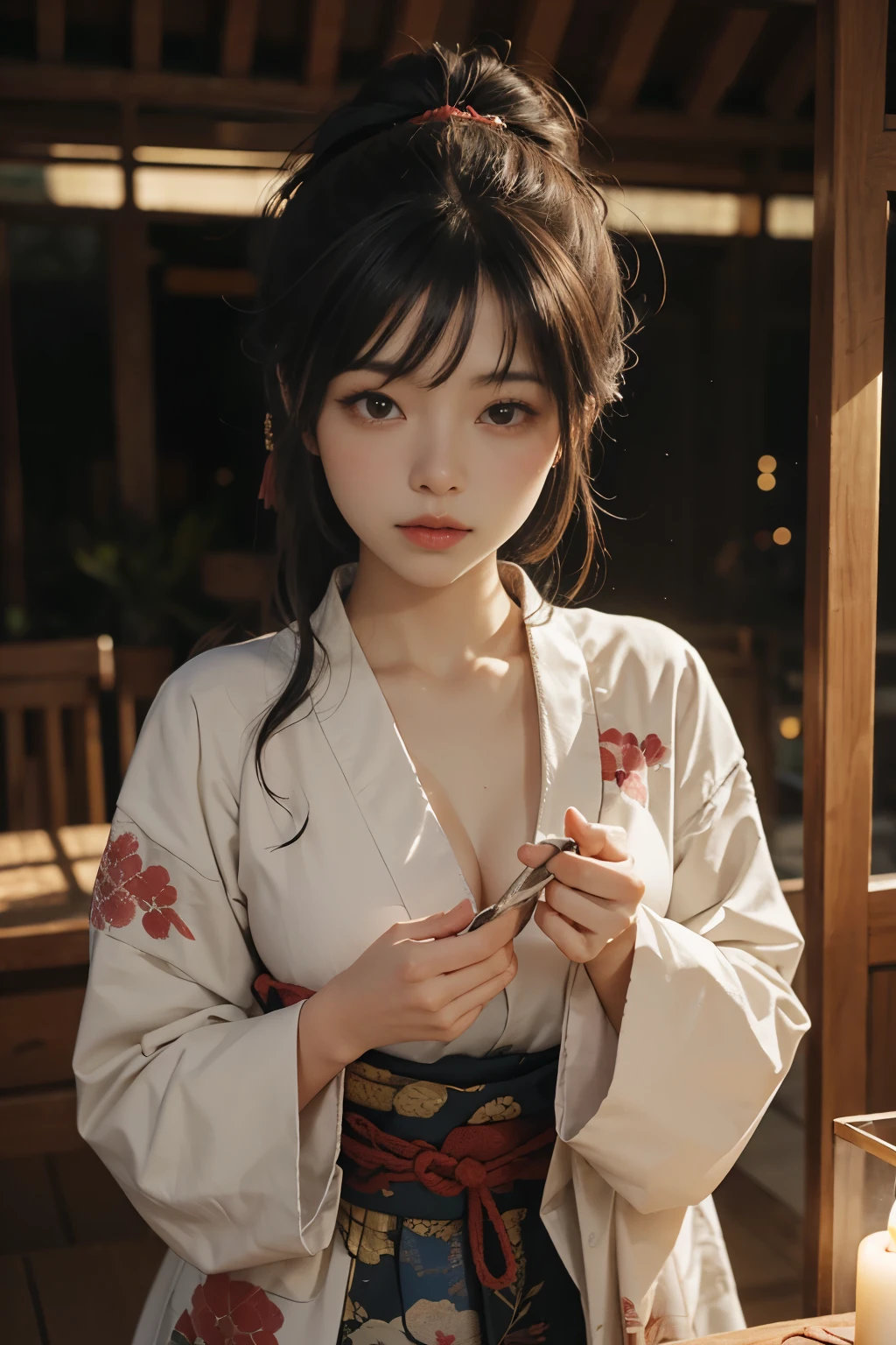 Beautiful Skin、Junko Ishihara,Over Amagi,Prostitute,Edo Period,Joren Falls,Flame of Love,Disheveled Japanese clothing,