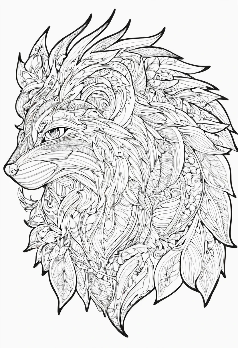 complete image within a margin around the image, leave indentation margin on a coloring page with a random animal coloring in black and white, Coloring book outline, Detailed line art, clean coloring book page, stylized lines, art outline, detailed drawing in 4k, line art coloring page, detailed art, hyper Detailed line art, detailed digital drawing, Coloring Pages, coloring pages, extremely fine linear ink iamgen when centered