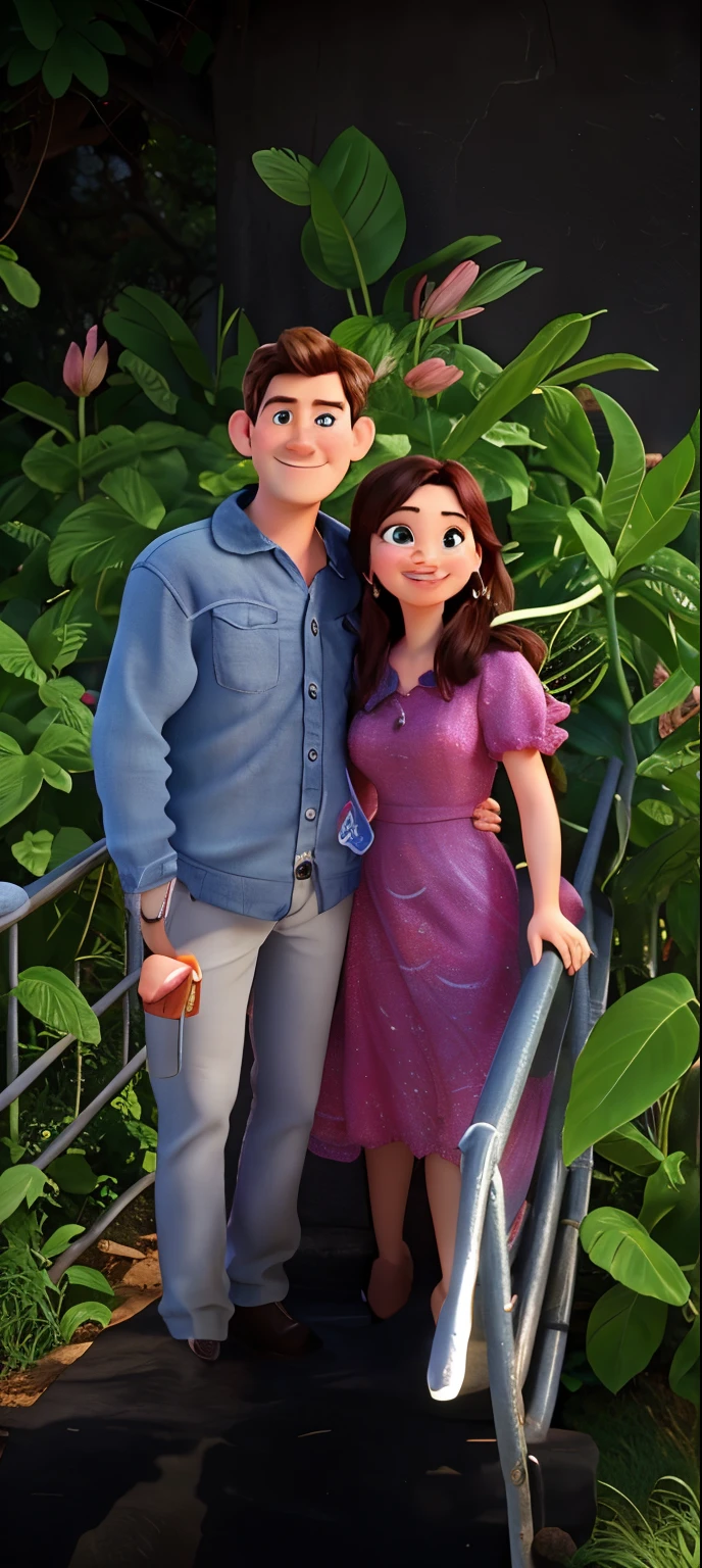 pixar Disney, just change to drawing form. leave all the characteristics of the photo!