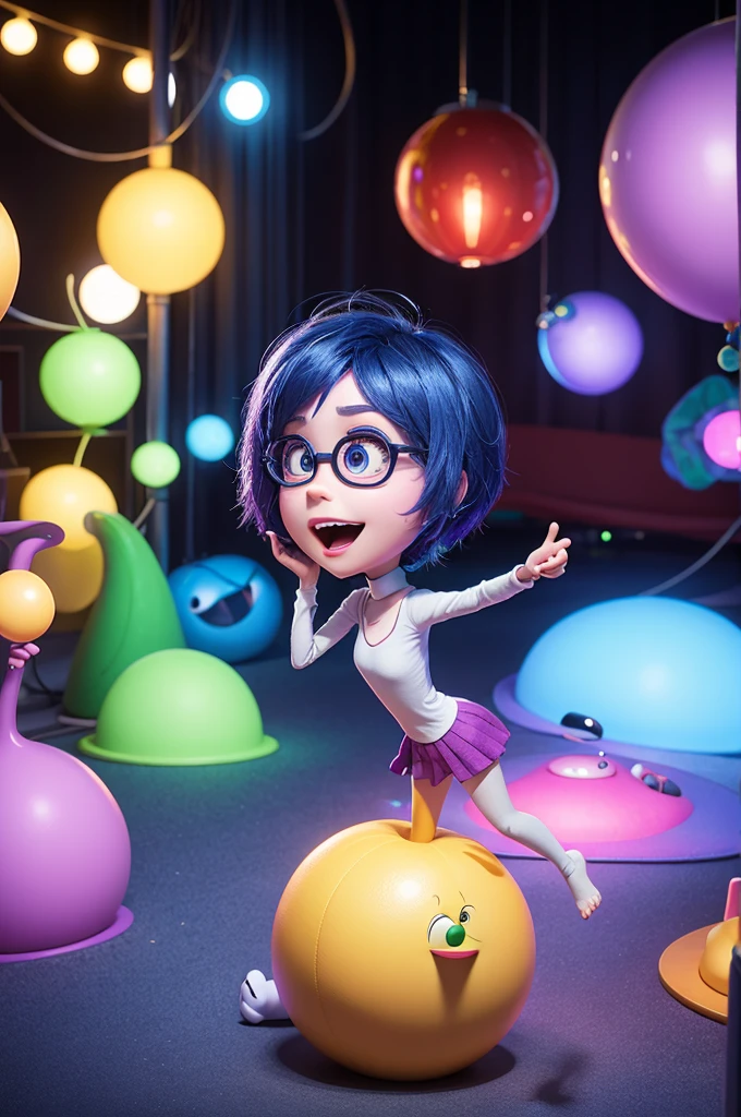 Make the characters from the movie Inside Out 2 in Disney Pixar style 