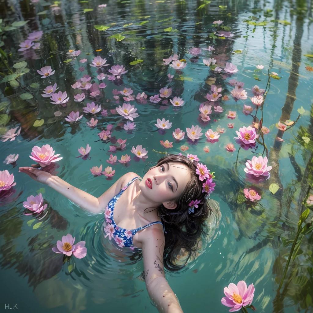 ExtremelyDetailed(ProfessionalPhoto of Girl Floating in the Sky:1.37), 280th floor infinity pool，The tallest building in the urban forest, {Around bonsai|Luo Han Song|coconut palms|tulips|Rose flower}, (Masterpiece 8K TopQuality:1.2),  (ExtremelyDetailed KAWAII face Eyes:1.28){ElaboratePupils with (SparklingHighlights:1.28)|DoubleEyelids with (Voluminous LongEyelashes:0.88)|RosyCheeks}  BREAK   Detailed impeccable Radiant PearlSkin with Transparency, Skinny(SchoolSwimwear:1.28) beautiful graceful {(HiddenHand)|((Corrected BabyLikeHand))} (Whole Body Proportions and all limbs are Anatomically Accurate), (Full of Flowers)(extra limbs:-1.4)