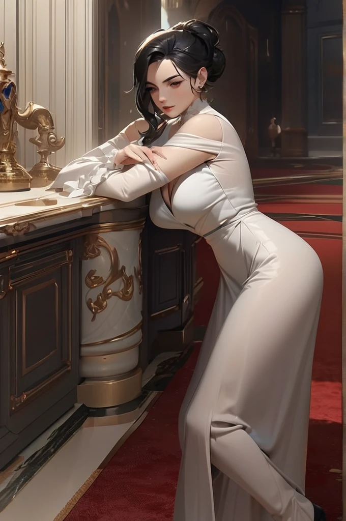((Best quality)), ((masterpiece)), (detailed), Madame Dimitrescu is naked