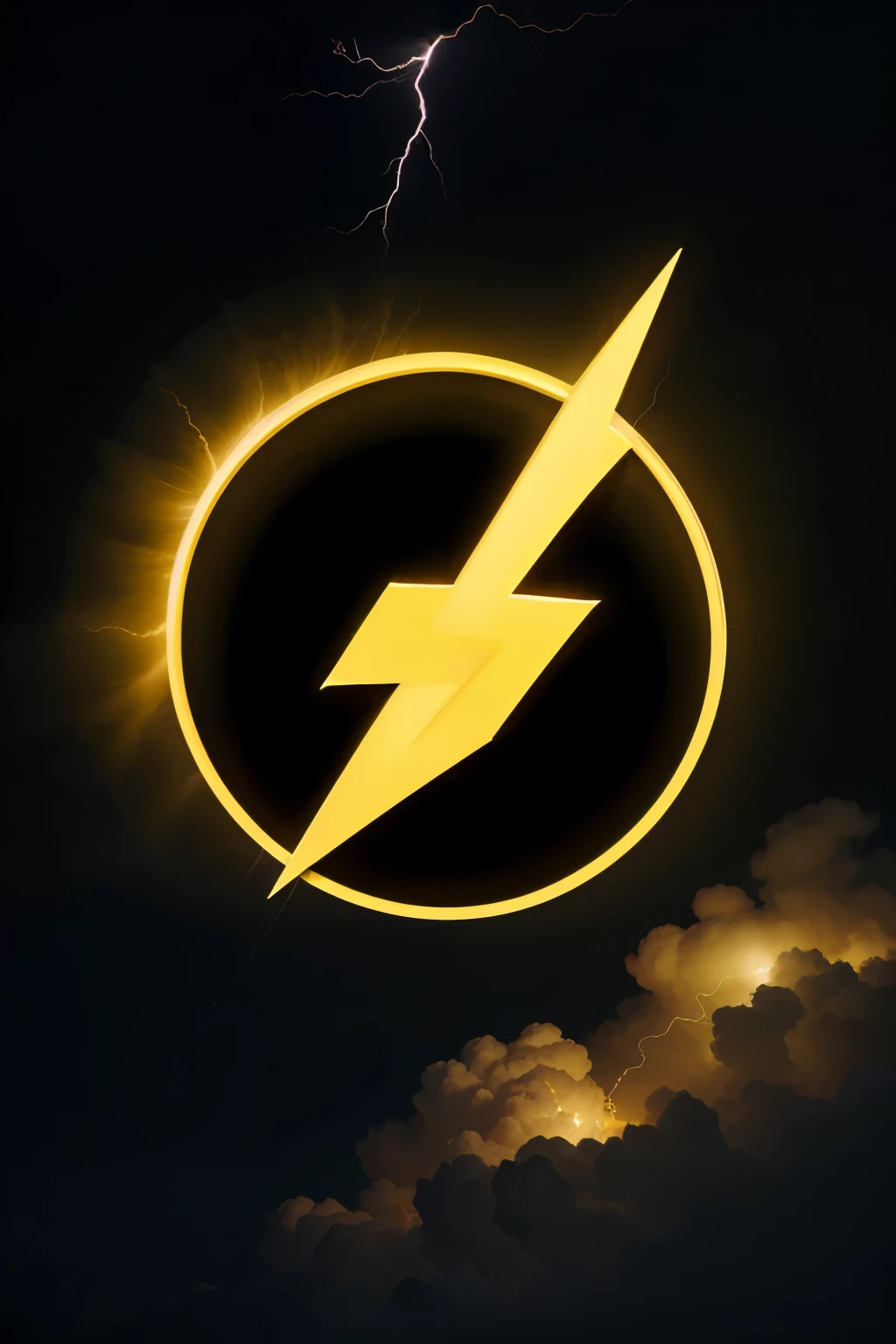 logo "Cause" yellow, fuchsia, negro, White. flash of lightning