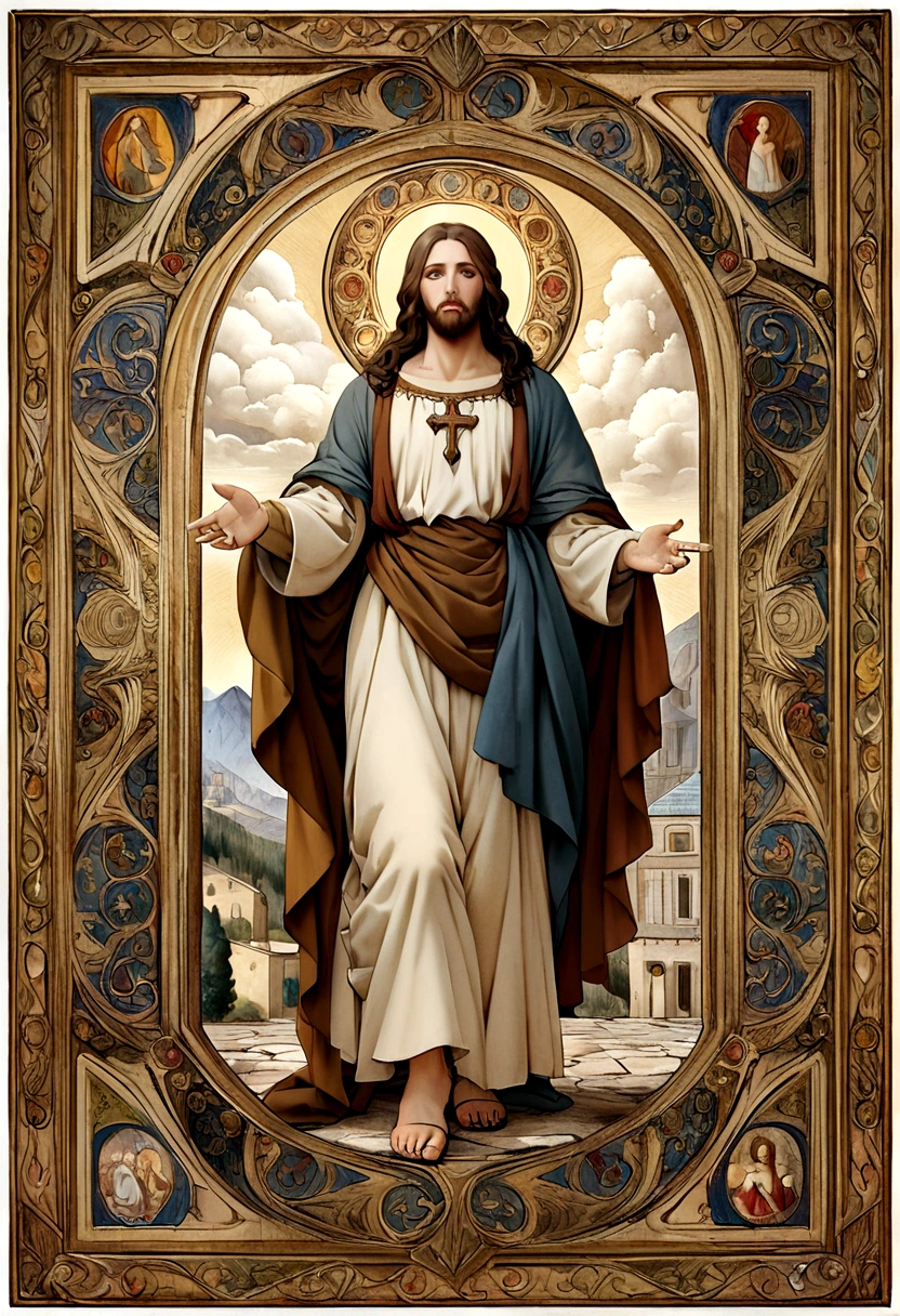 make the image of jesus in renaissance style