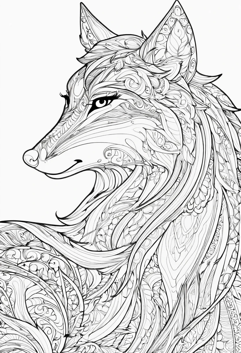 complete image within a margin around the image, leave indentation margin on a coloring page with a random animal coloring in black and white, Coloring book outline, Detailed line art, clean coloring book page, stylized lines, art outline, detailed drawing in 4k, line art coloring page, detailed art, hyper Detailed line art, detailed digital drawing, Coloring Pages, coloring pages, extremely fine linear ink iamgen when centered