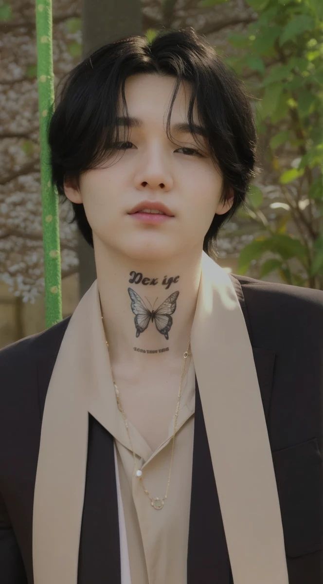 Up close up of a person with black hair, min yoongi, with your hand on the side of your face, min yoongi