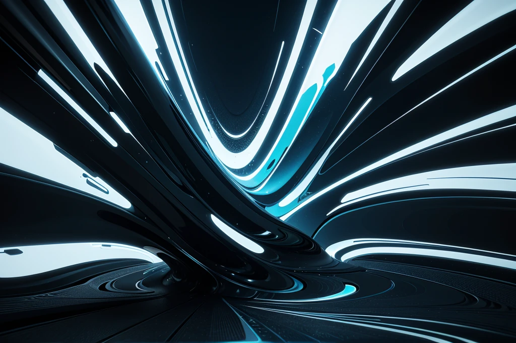 dynamic fluid shapes and gradients abstract futuristic background design