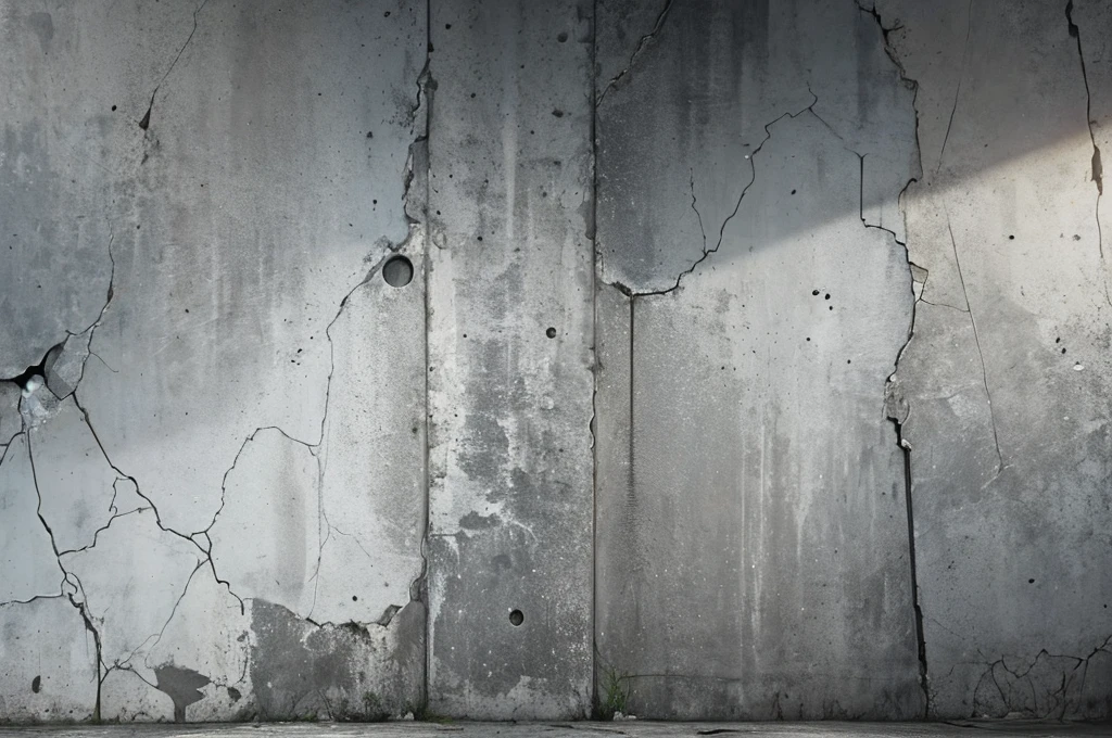 Texture of a grungy white concrete wall as a background or wallpaper